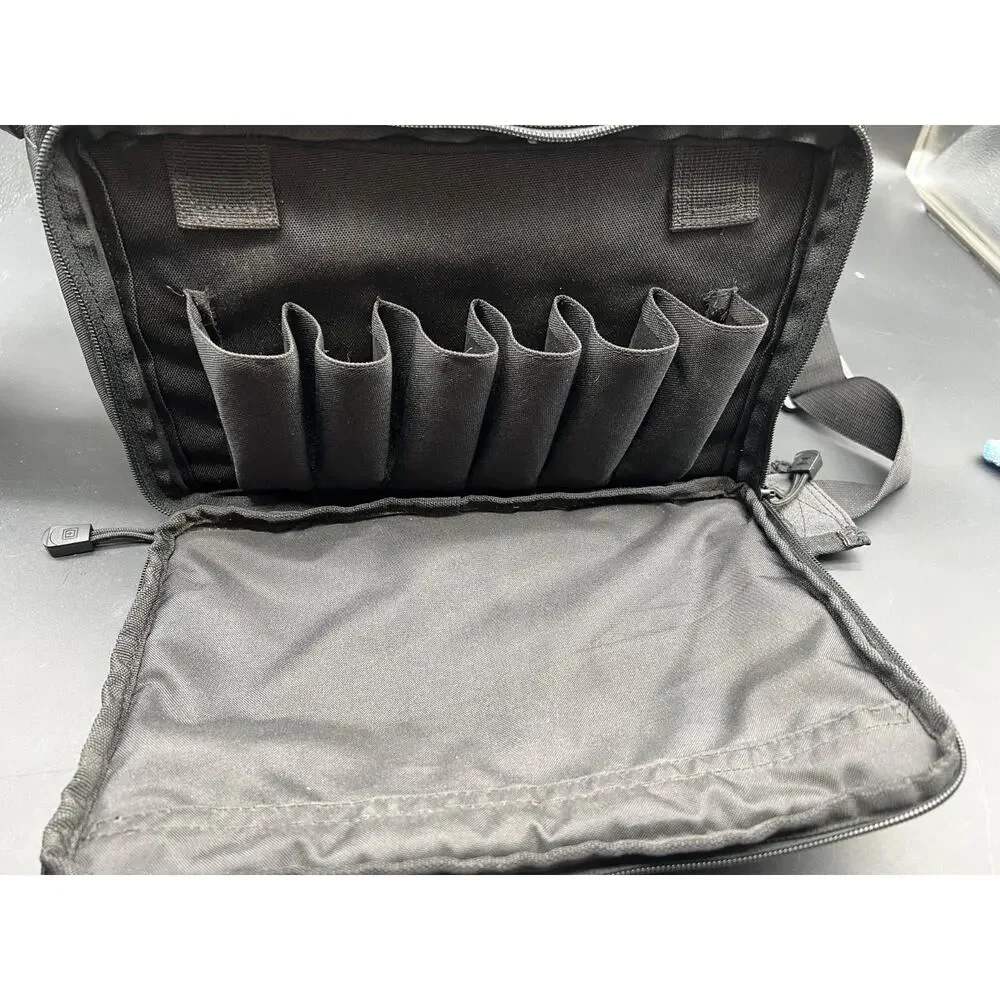 5.11 Tactical Range Bag Black Padded Handgun Gear Organizer Shoulder Carry Case - Picture 6 of 9